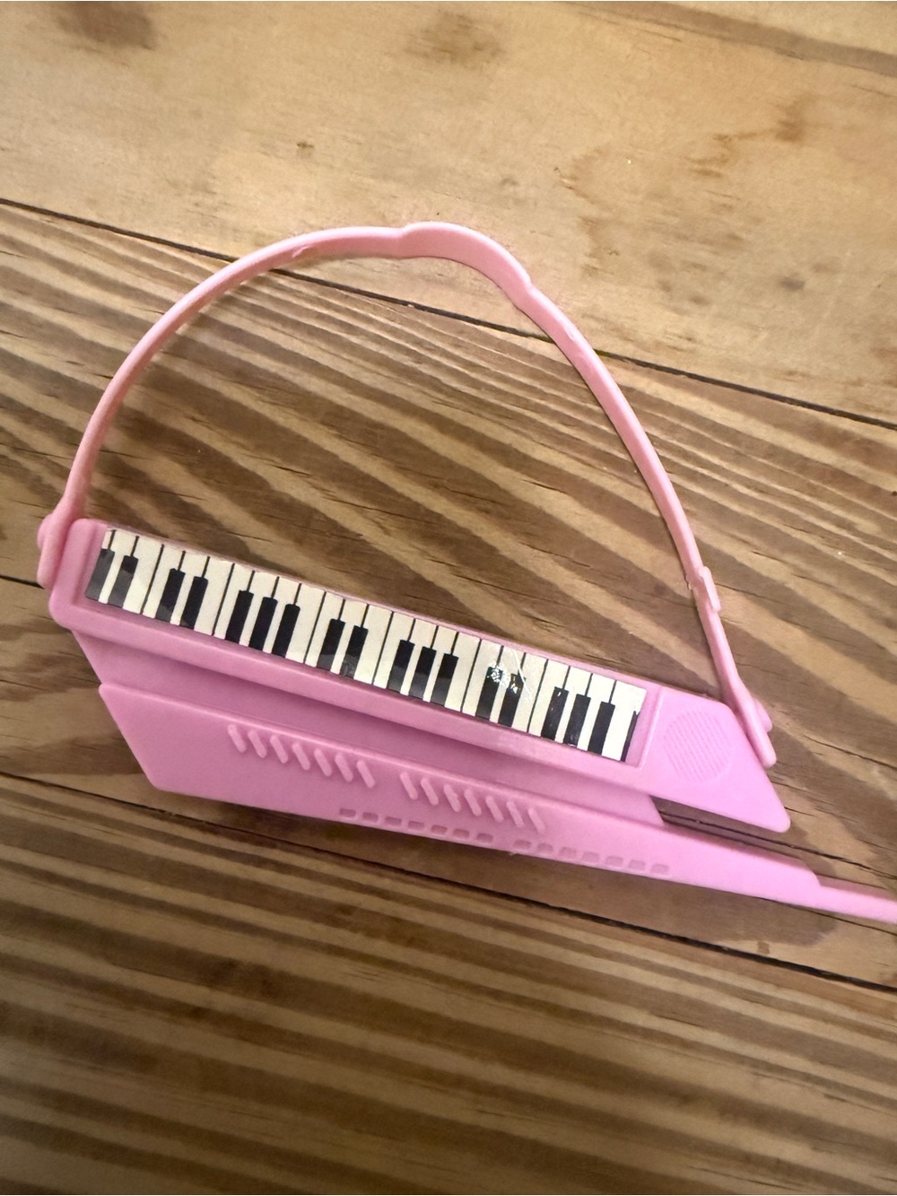 Vintage 1980s Barbie Mattel Pink Keyboard piano toy doll